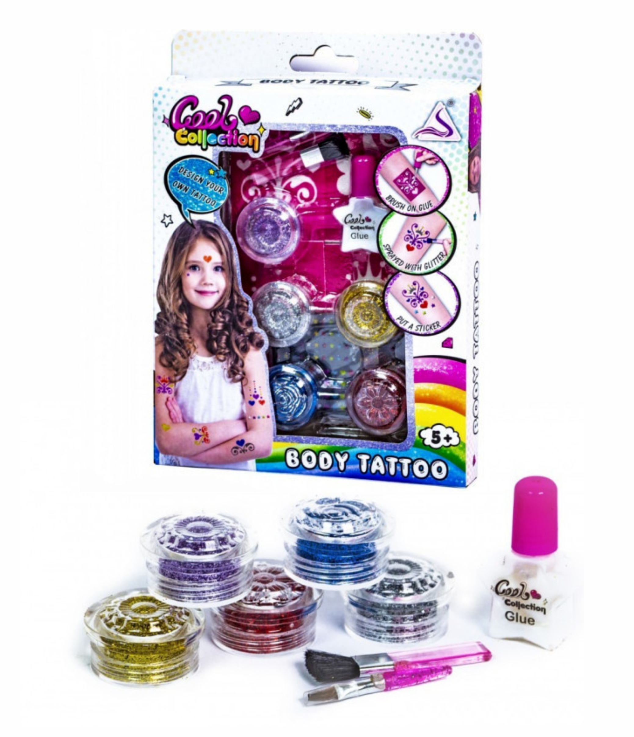 

Детский набор для создания Funny Toys Тату Боди Арт J-2009 для девочек