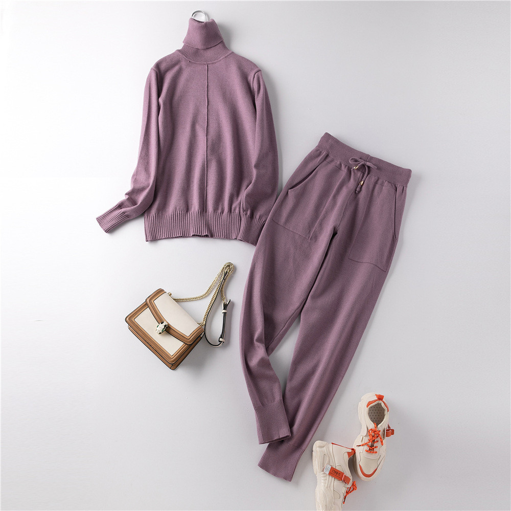 

Костюм женский трикотажный  фиолетовый, Костюм женский трикотажный One Size фиолетовый