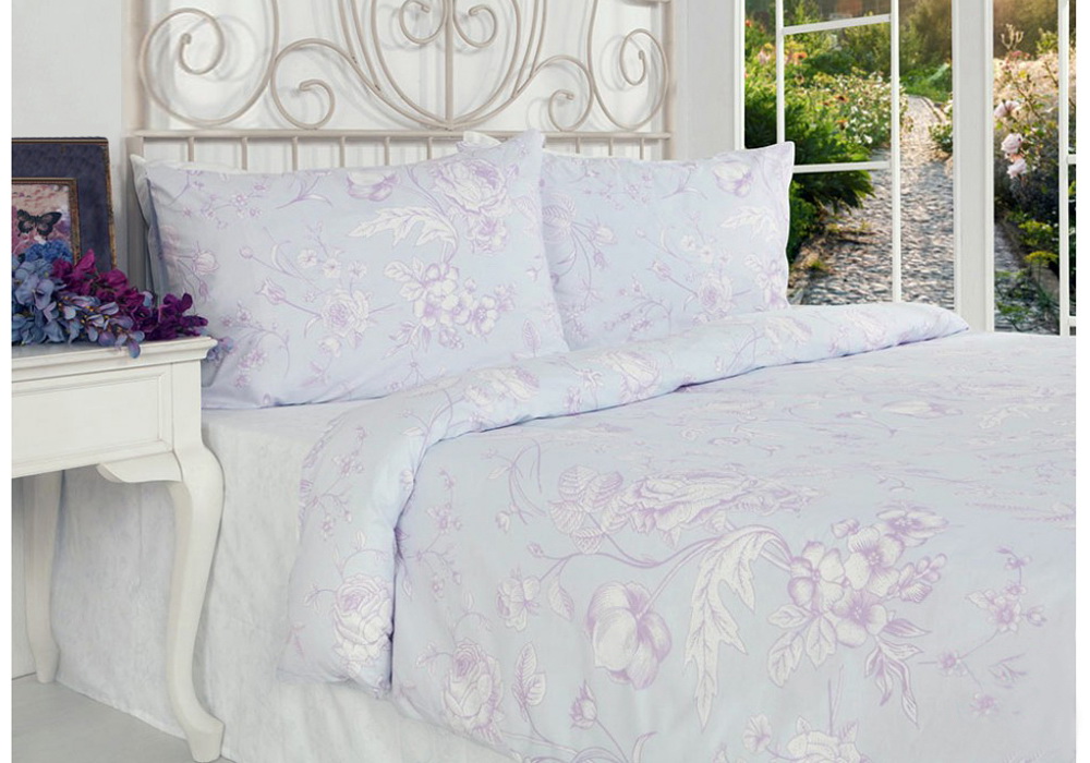 

Постельное белье Home Sweet Home Grey Rose Евро Ранфорс (1432) (1432)