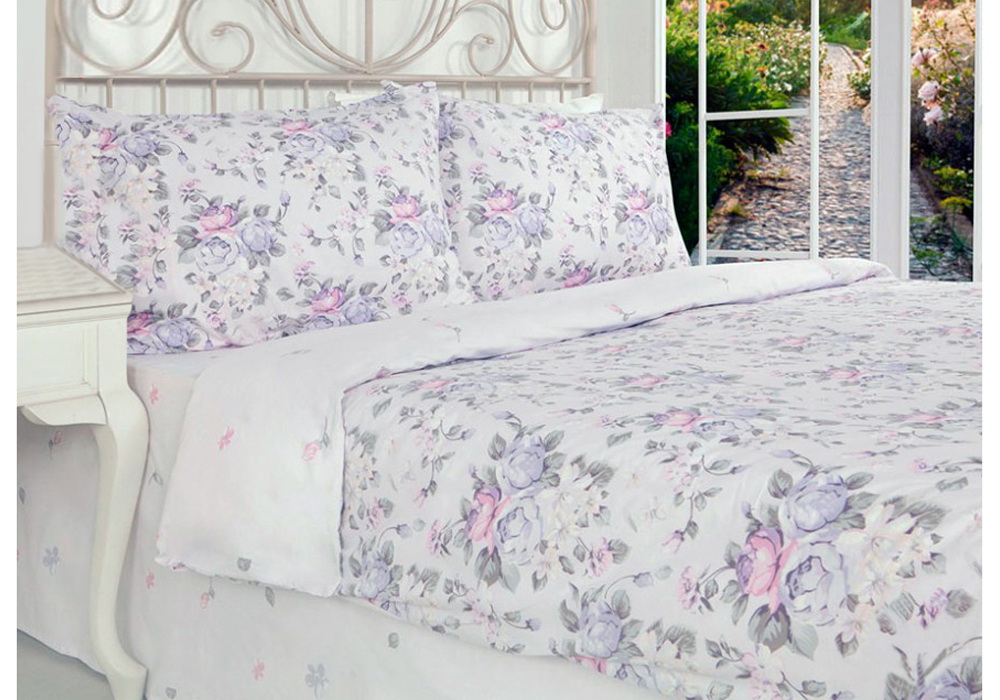 

Постельное белье Home Sweet Home Blue Rose 1.5-спальный Ранфорс (1435) (1435)