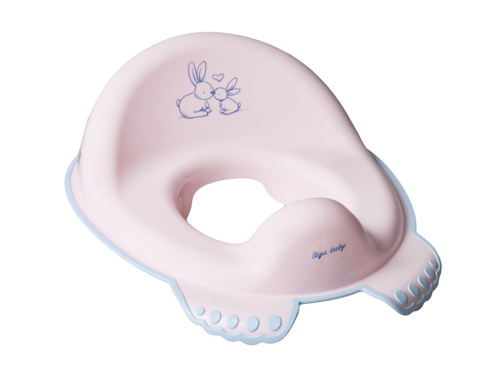

Накладка на унітаз Tega Little Bunnies KR-002 нескользящая 104 light pink