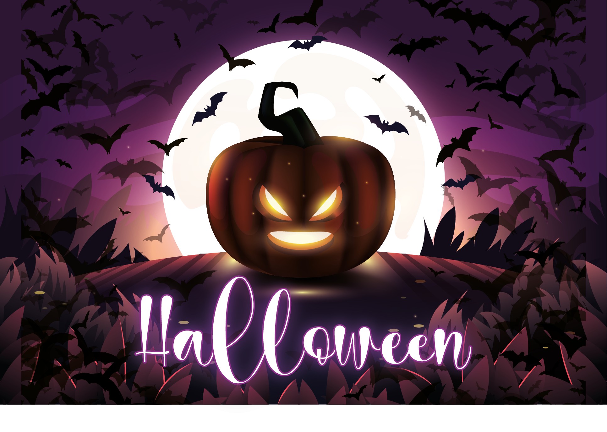 Открытки и смс поздравления с Halloween на английском языке