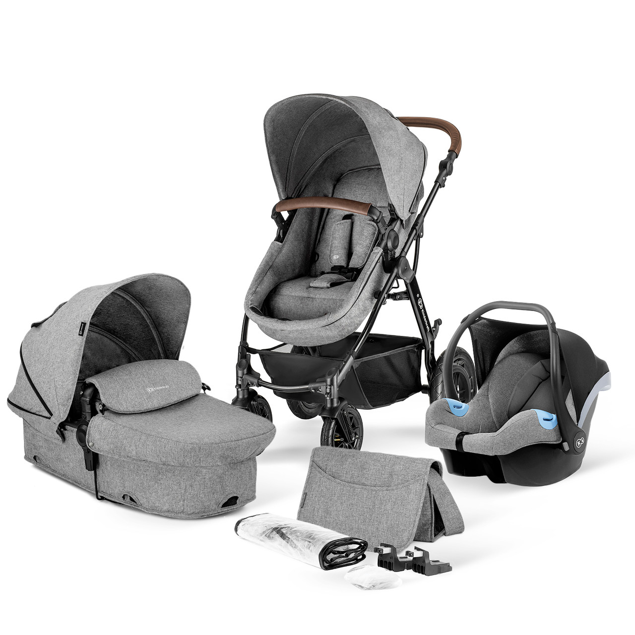 

Універсальна коляска 3 в 1 Kinderkraft Moov Gray Melange (KKWMOOVGRYM0NC)