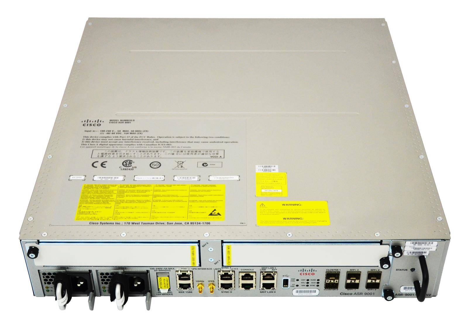 Маршрутизатор ASR-9001 - 4x 10G SFP+, 2x PSU 750W AC, 240 Гб/с, Cisco ...