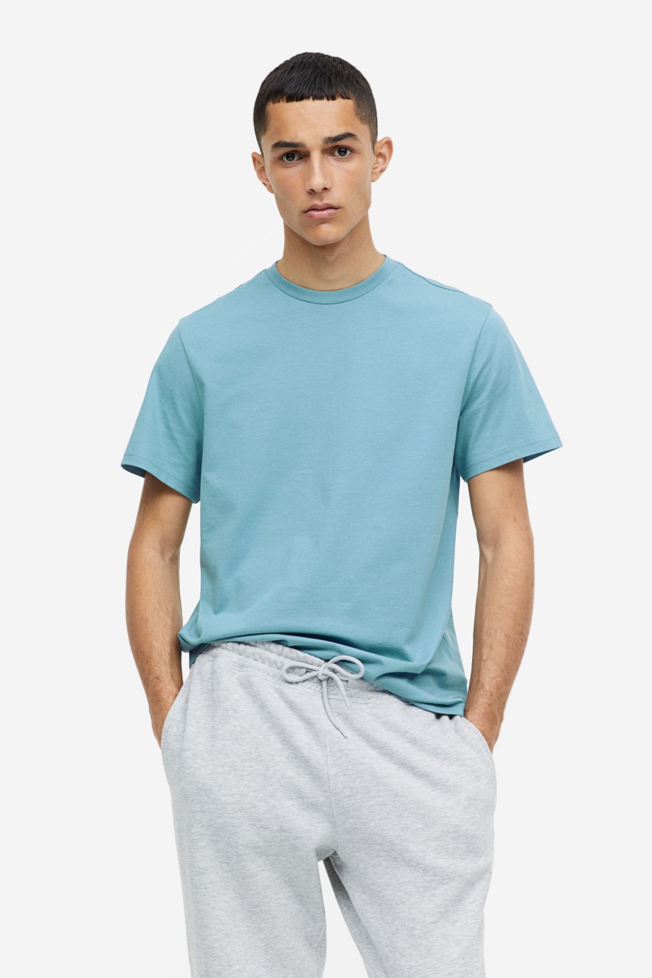Футболка H&M Regular Fit L бирюзовый 0685816200 от продавца: WWWEAR – в ...