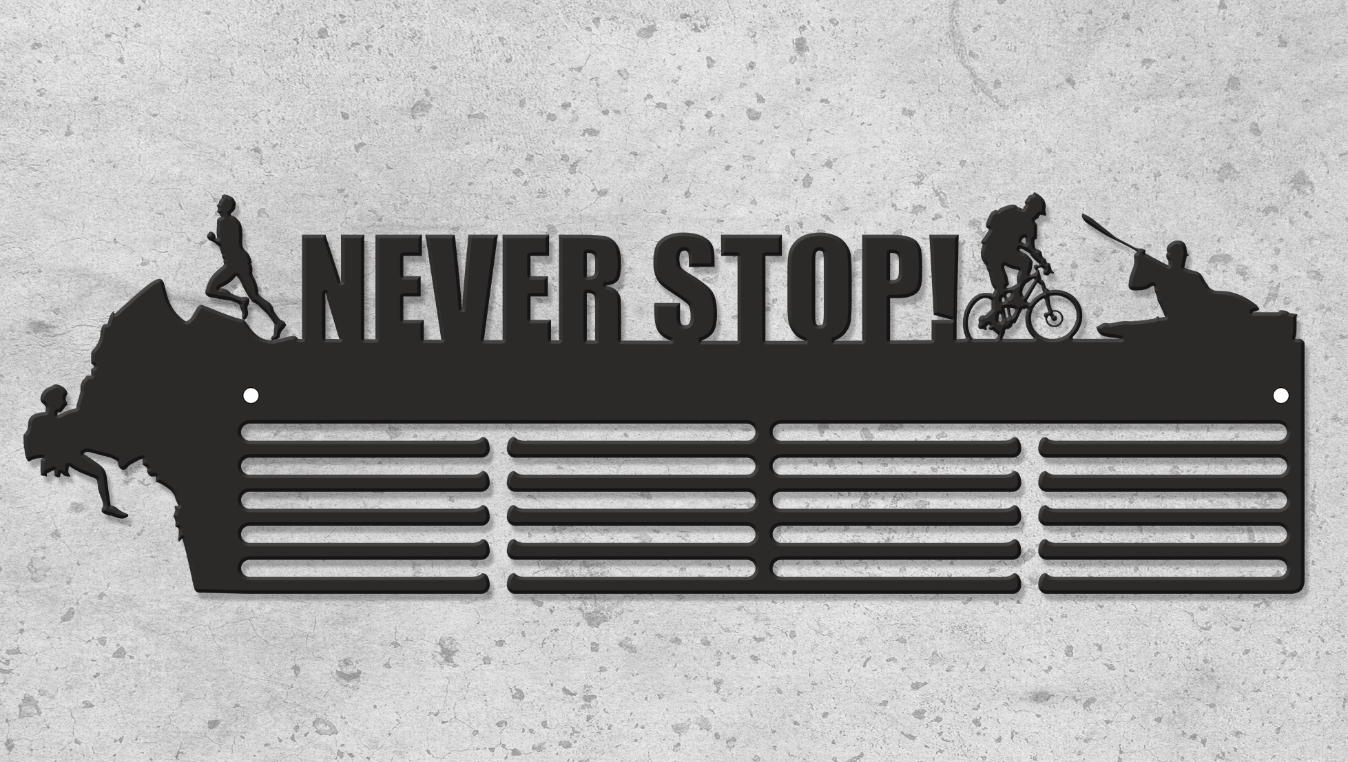 

Медальница "E-Trophy" Multisport Стальная (Черный)