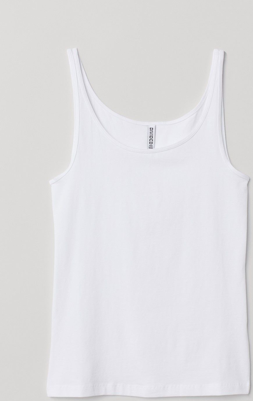 

Майка H&M Divided 06922269 XS Белая
