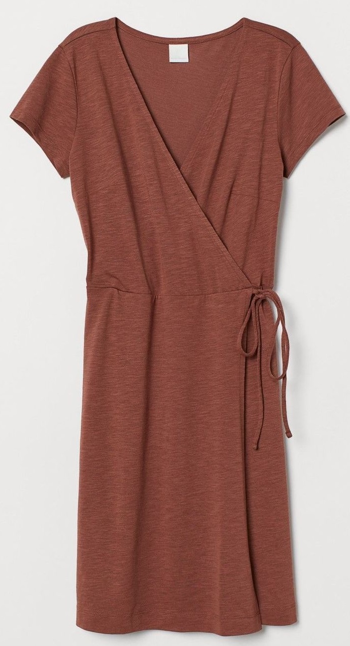 

Платье H&M Basic 07395039 M Темно-бежевое