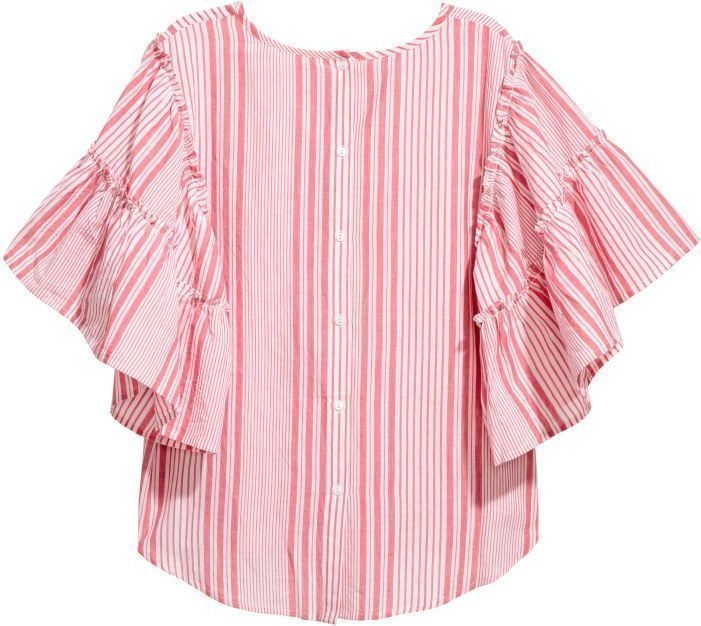 

Блузка H&M 06354187 42 Белая с красным