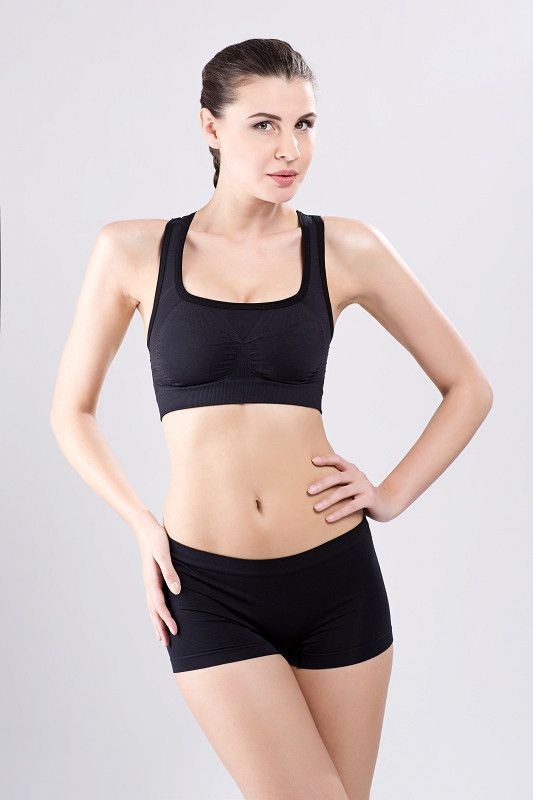 

Спортивный топ Hanna Style Power Bra II бесшовный M Черный (06-3041)