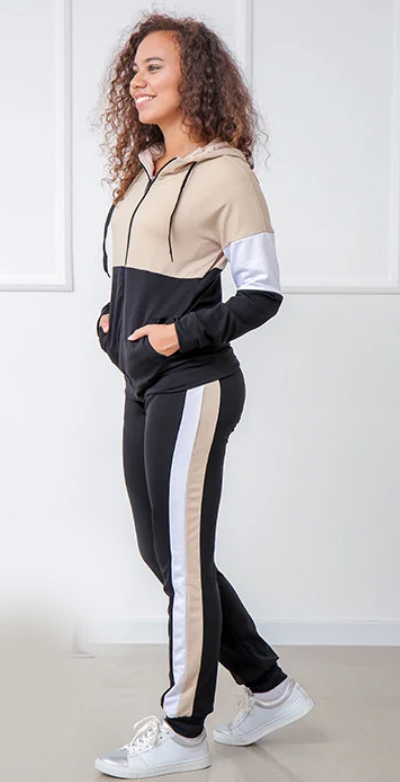 

Женский спортивный костюм GF00780 р42/44 черный/капучино