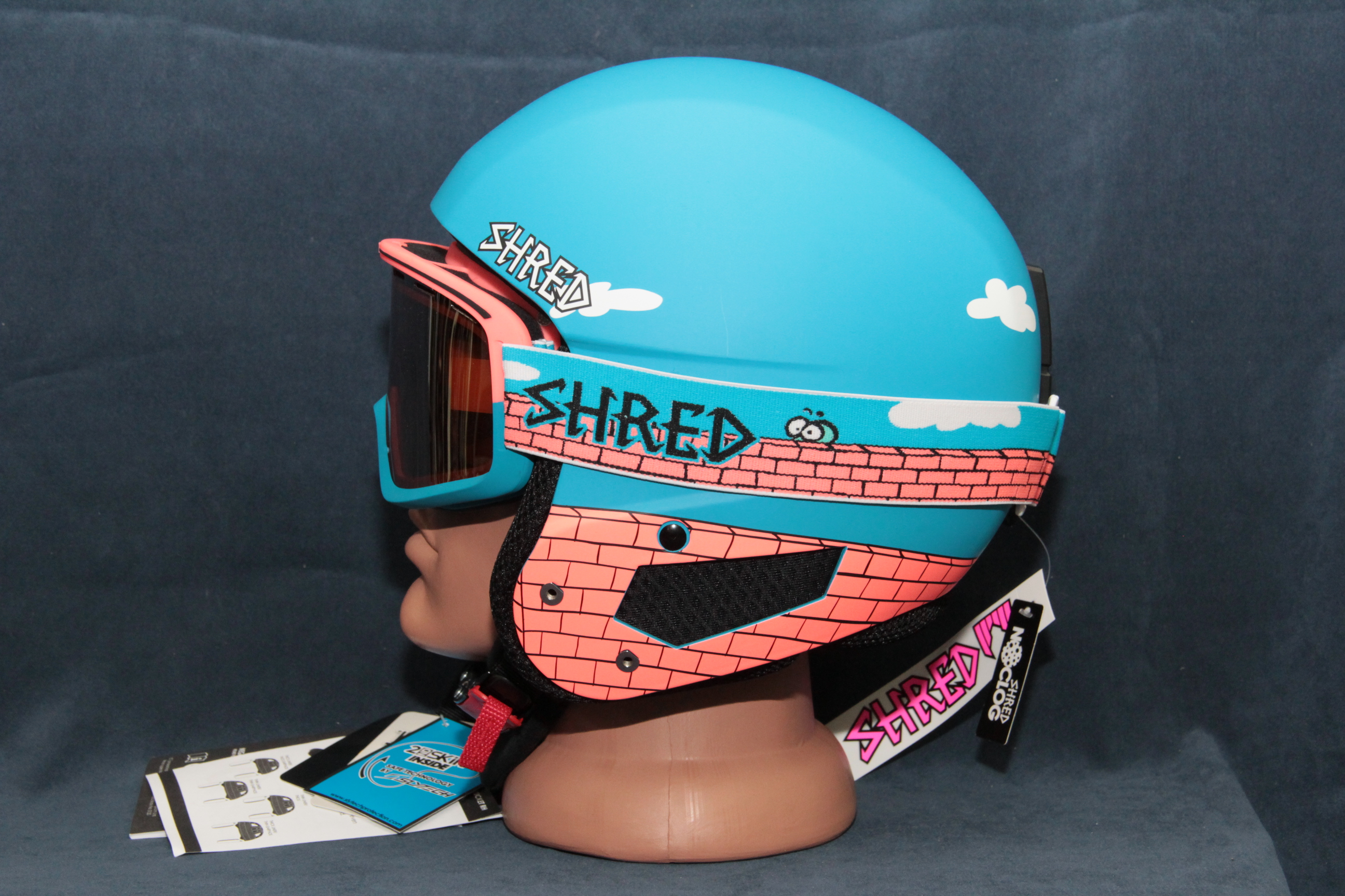 

Шлем горнолыжный Shred Mega Brain Bucket RH The Guy XS/S, 53-56