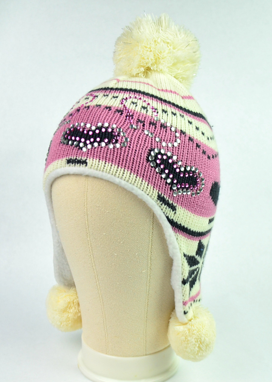 

Зимняя шапка Сердце на флисе 1-4 года (46-52 см) бежевый zs00128