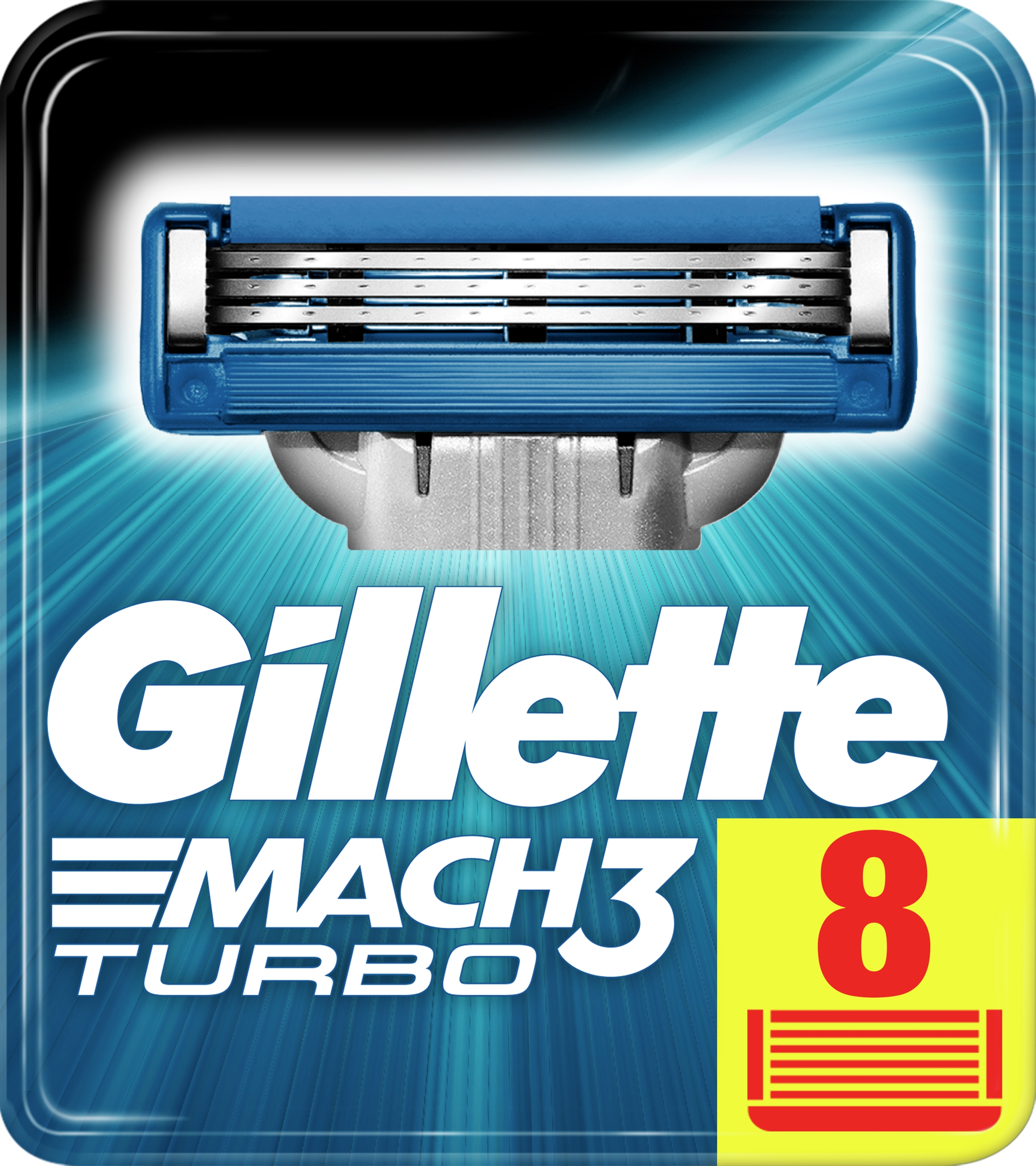 Акция на Сменные картриджи для бритья (лезвия) мужские Gillette Mach3 Turbo 8 шт (3014260331320) от Rozetka UA