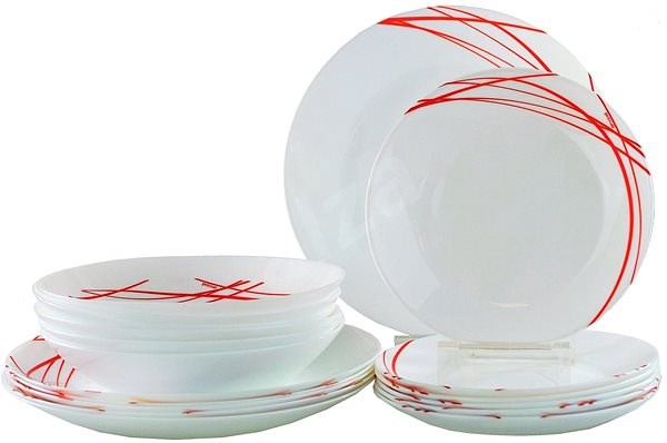 

Сервіз Luminarc ARCOPAL DOMITILLE ROUGE з 18 предметів LM-P3363