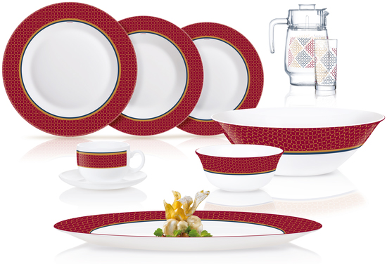

Сервіз Luminarc Essence Alto Rubis 46 предметів LM-N8527