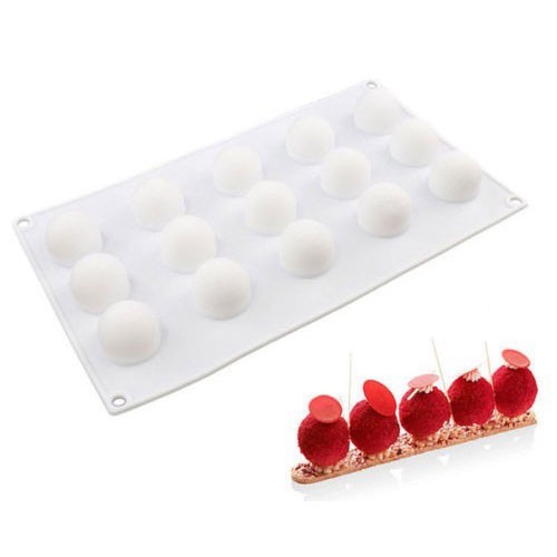 

Форма для выпечки Silikomart 15 штук 5мл d2,2 см h1,9 см силикон (Truffles 5)