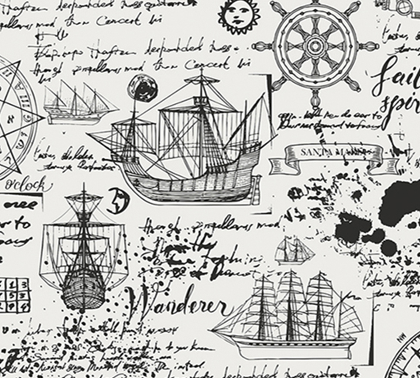 

Фотообои бумажные DeCors Чернила 300x270 см 3 сегмента (131091)