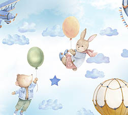 

Фотообои флизелиновые DeCors В небе 300x270 см 3 сегмента (131130ф)