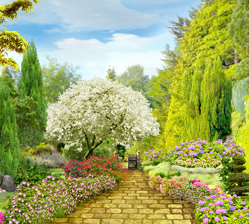 

Фотообои бумажные DeCors Сад 300x270 см 3 сегмента (191048)