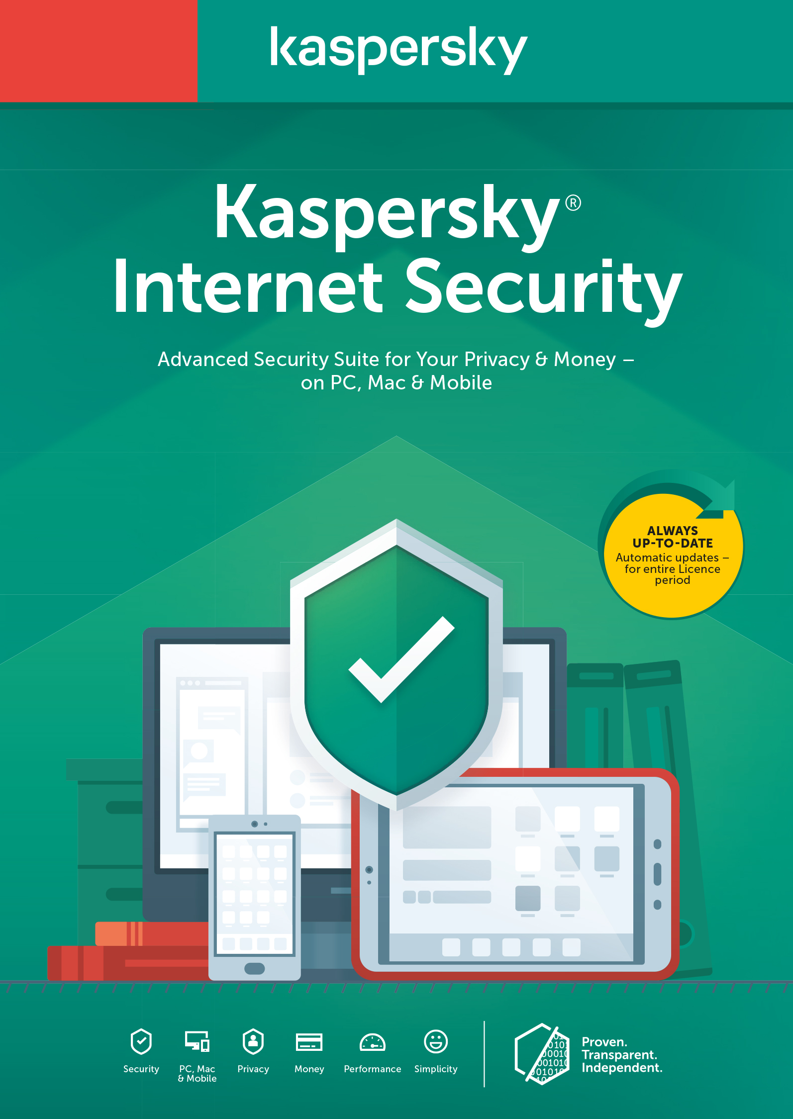 

Internet Security Multi-Device 2020, перше встановлення на 1 рік для 1 ПК (ел. ключ у конверті)