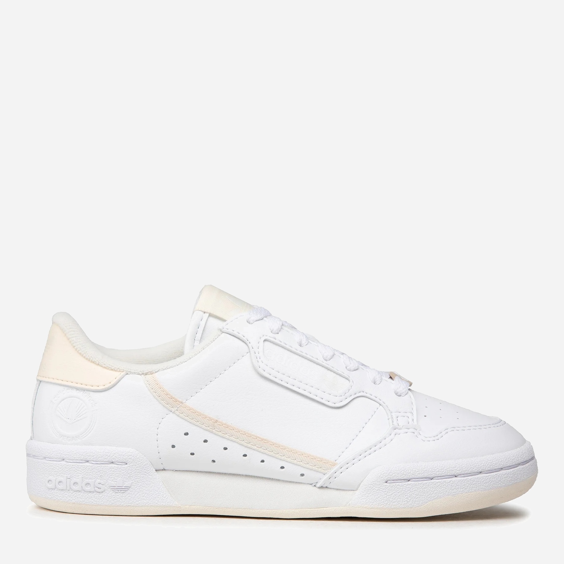 Акція на Жіночі кеди низькі Adidas Originals Continental 80 Vegan GZ0785 38.5 (5.5UK) 24 см Білий/Екрю від Rozetka