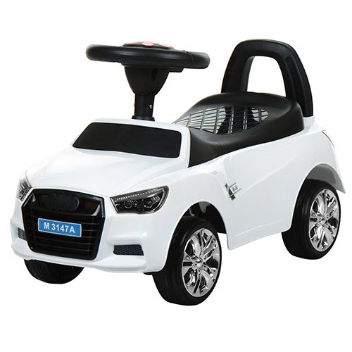 

Машинка каталка толокар Bambi M 3147A (MP3)-1 audi mp3 музыка свет резиновое покрытие колес белая
