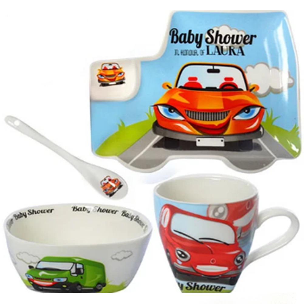 

Набор детской посуды Baby Shower 4 предмета (402 CS) Керамика "Машина оранжевая"