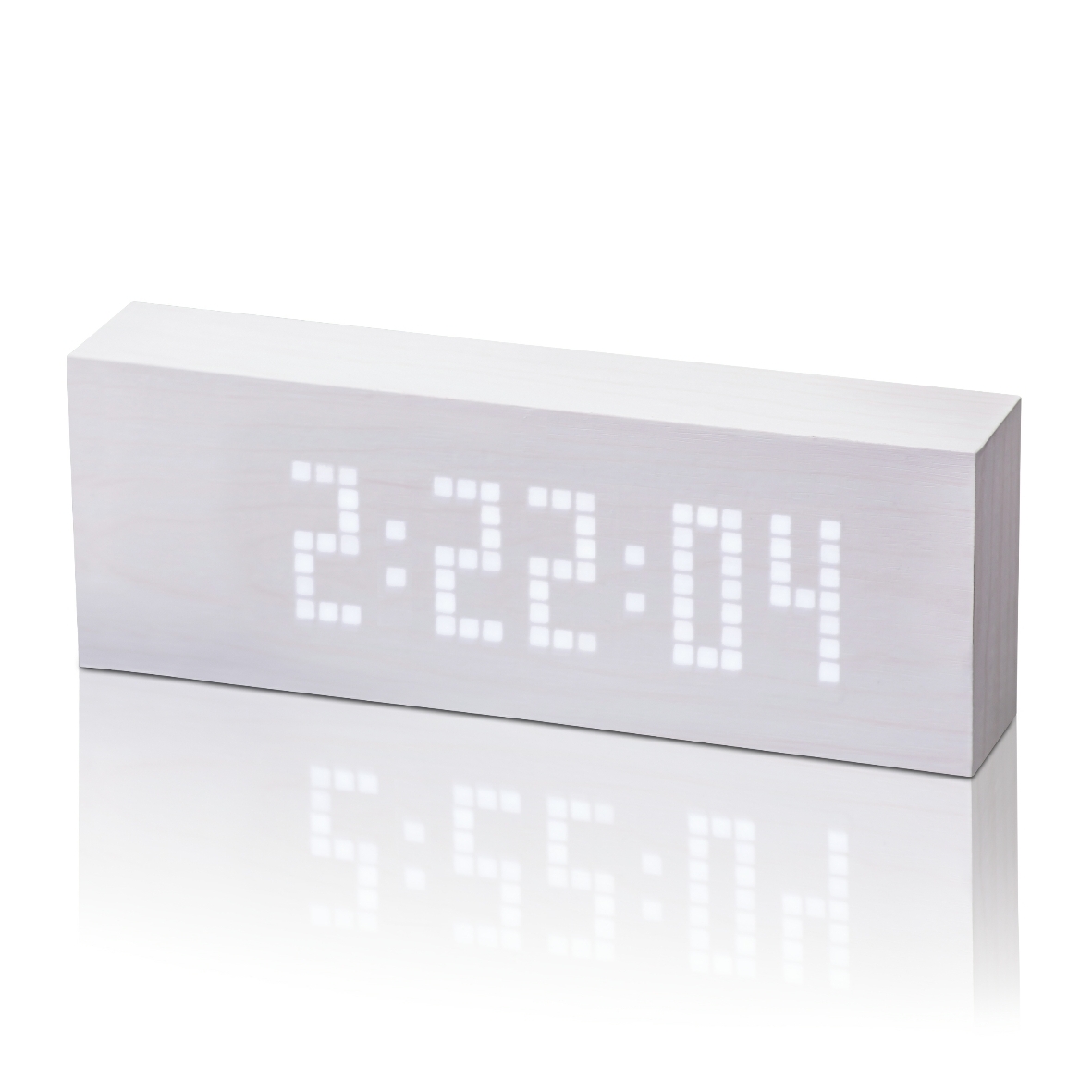 

Смарт-будильник с термометром "Click Clock", белый