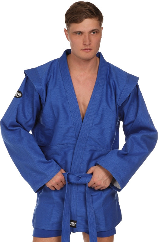 

Куртка кимоно для Самбо "MASTER" GREEN HILL синее