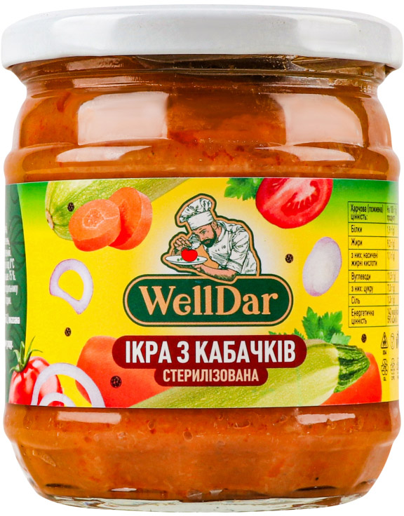Икра из кабачков WellDar стерилизованная 400 г (4840019005209 ...