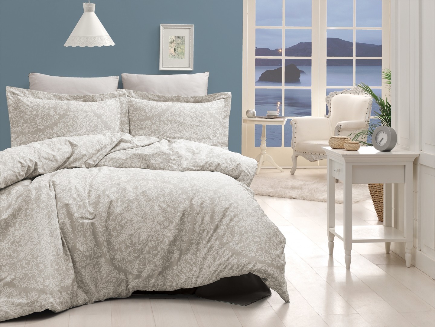 

Комплект постельного белья евро First Choice Cotton Satin Vanessa Kum 200х220 (FCS-0079)