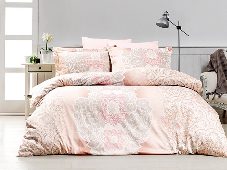 

Комплект постельного белья полуторный First Choice Cotton Satin Lenka 160х220 (FCS-0291)
