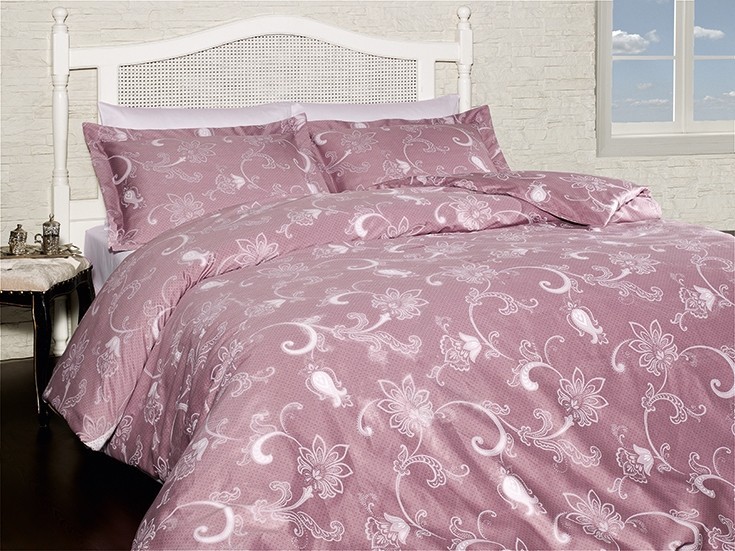 

Комплект постельного белья евро First Choice Cotton Satin Carmina Gülkurusu 200х220 (FCS-0019)