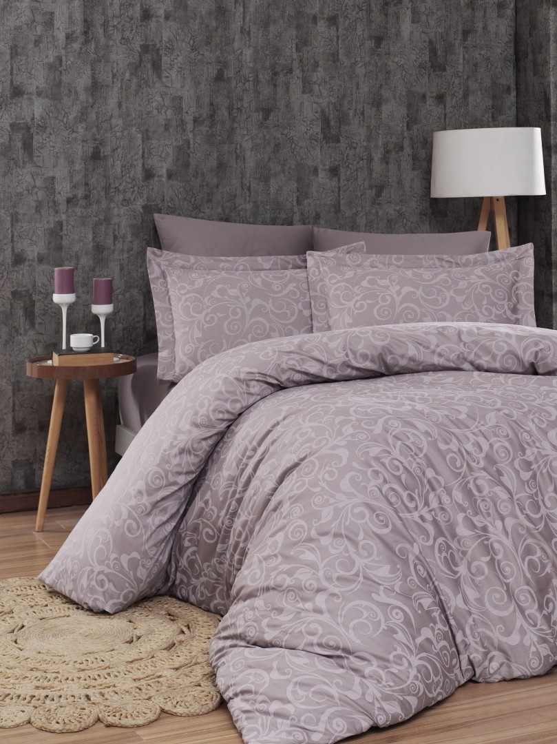 

Комплект постельного белья полуторный First Choice Cotton Satin Sweta Leylak 160х220 (FCS-0318)