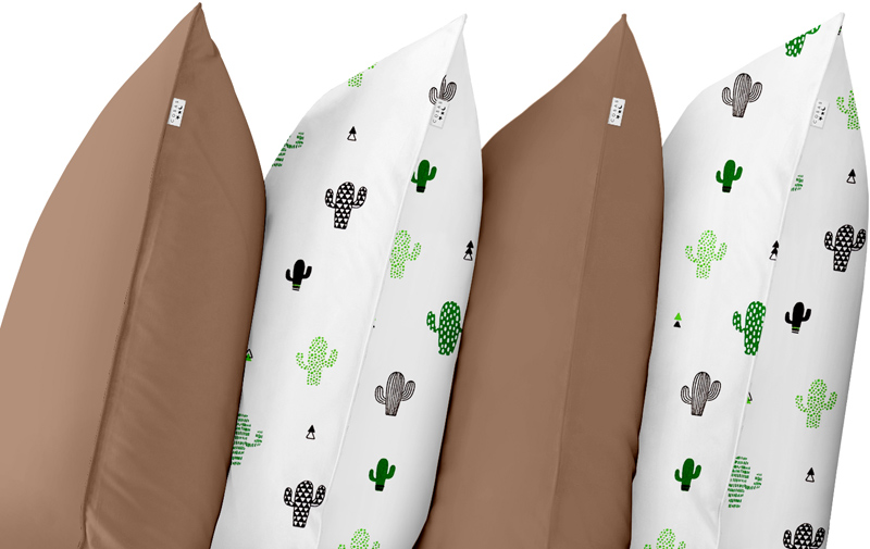 

Набор наволочек Cosas Brown Cactus 50х70 4 шт (Set4Pillow_Brown_Cactus_50х70)