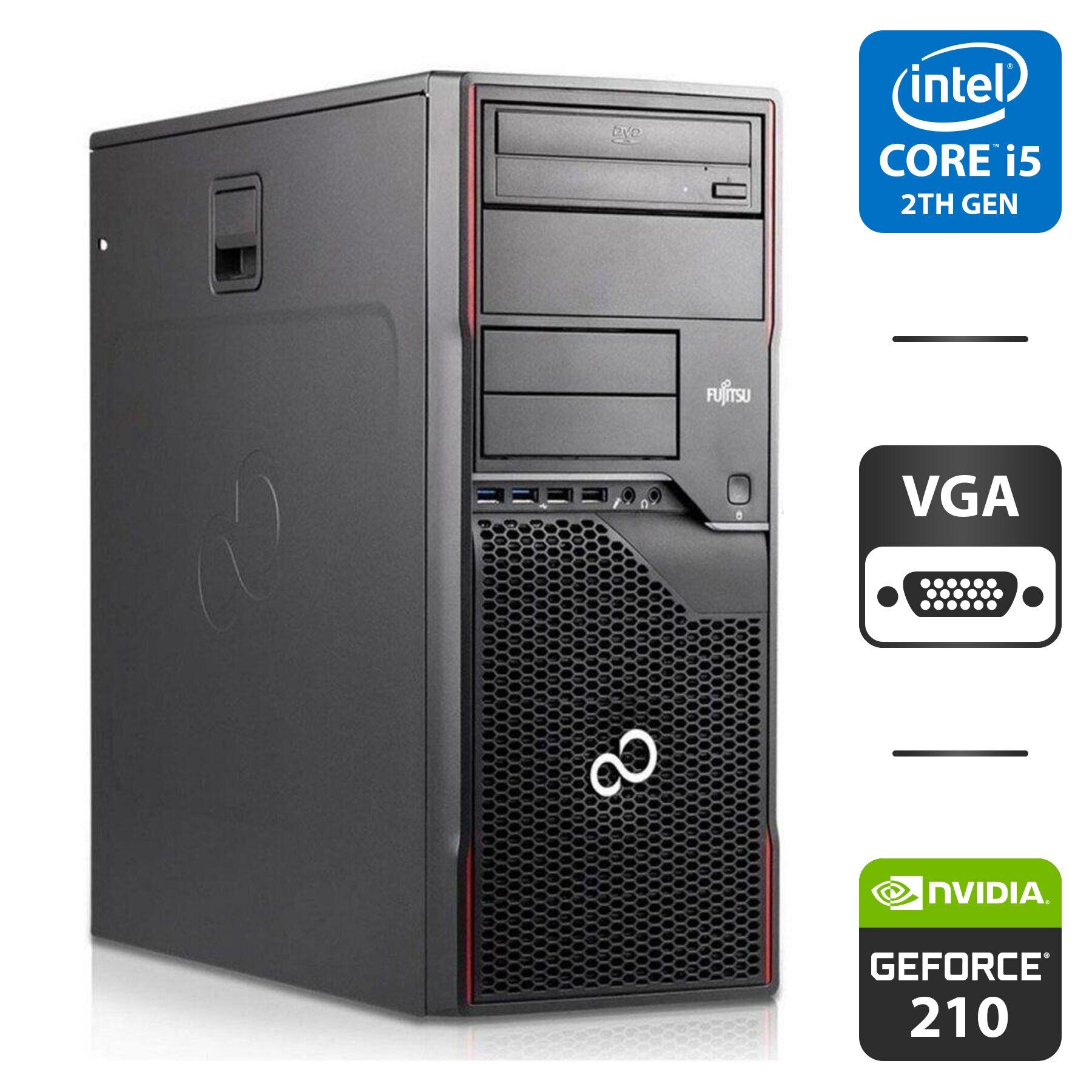 Компьютер Fujitsu Celsius W410 Workstation Tower / Intel Core i5-2400 ...