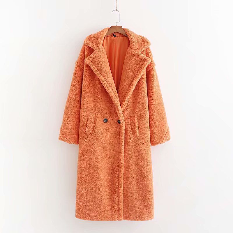 

Пальто женское из искусственного меха Style, оранжевый Berni Fashion (S) Оранжевый