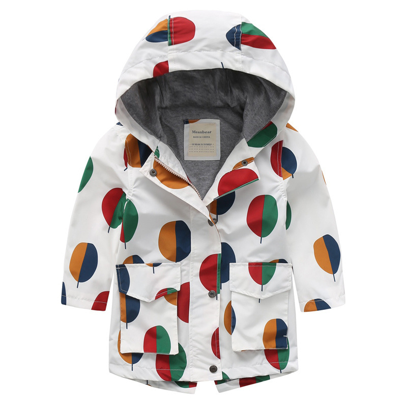 

Куртка детская удлиненная Colored circles Meanbear (140) Белый (56452)