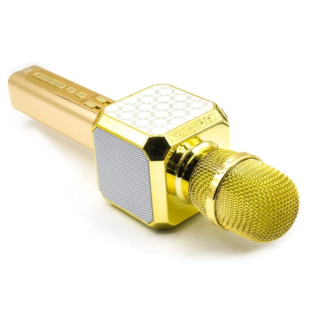 

Беспроводной Bluetooth микрофон Magic Karaoke с двумя встроенными динамиками Gold (YS-05-G)