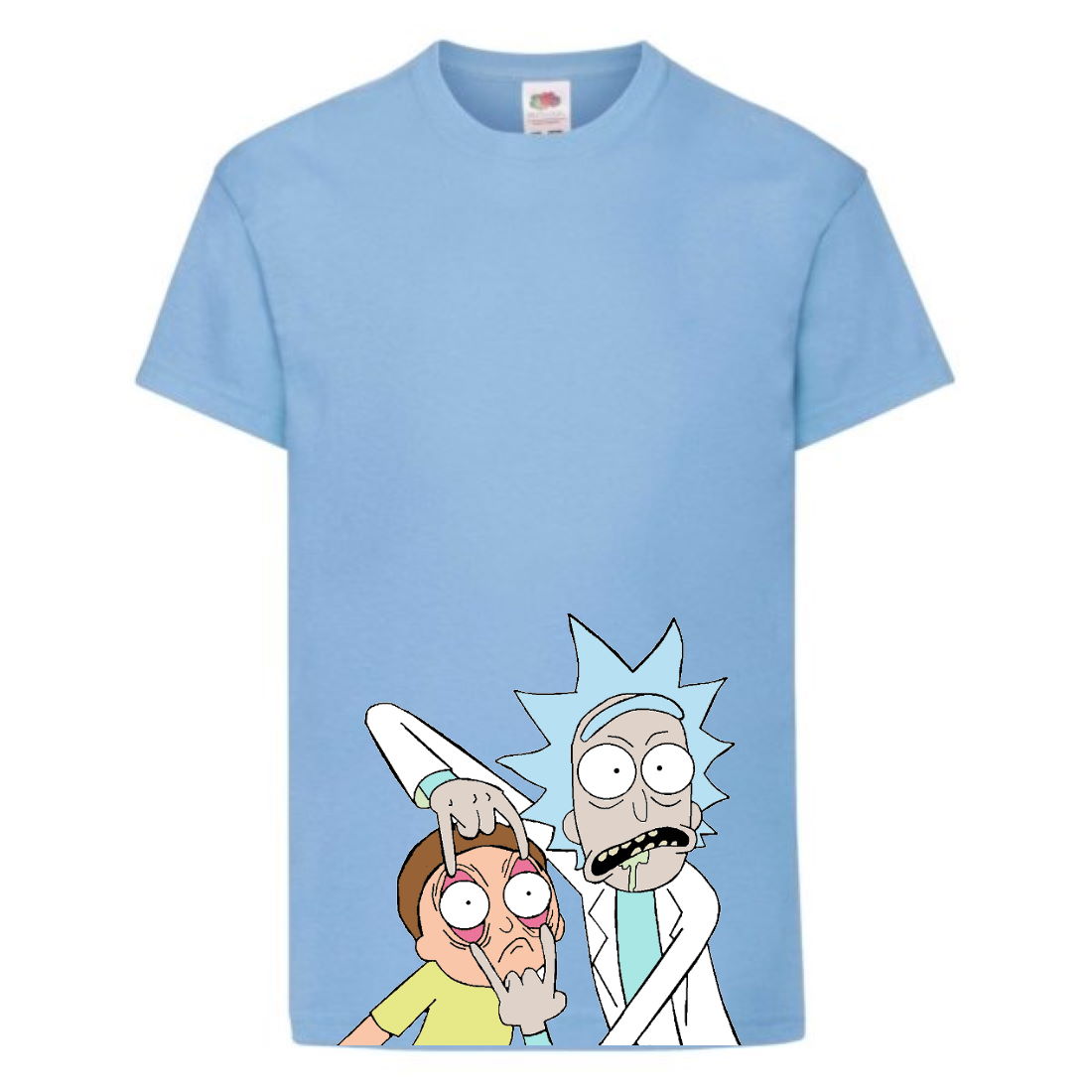 

Футболка Рик и Морти 1 (Rick and Morty) светло-голубая 128 см