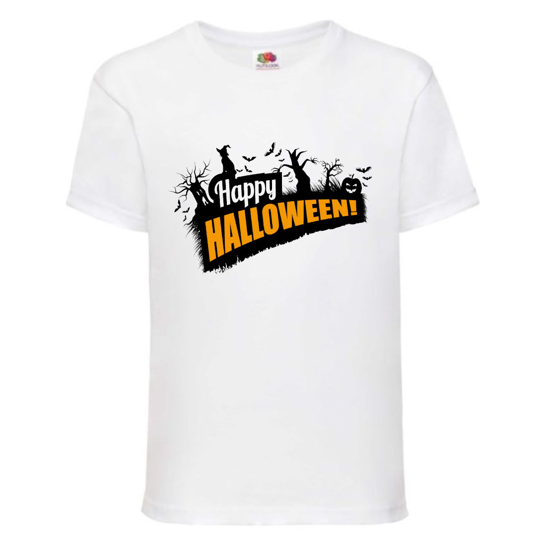 

Футболка детская Хэллоуин (Halloween) белая (halloween-04-white) 128 см