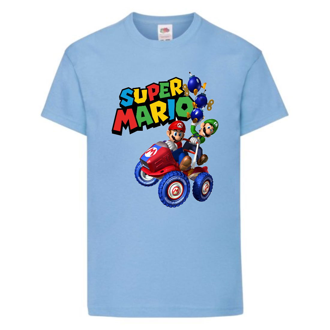 

Футболка Супер Марио (Super Mario) голубая (SMar sbl-01) 128 см
