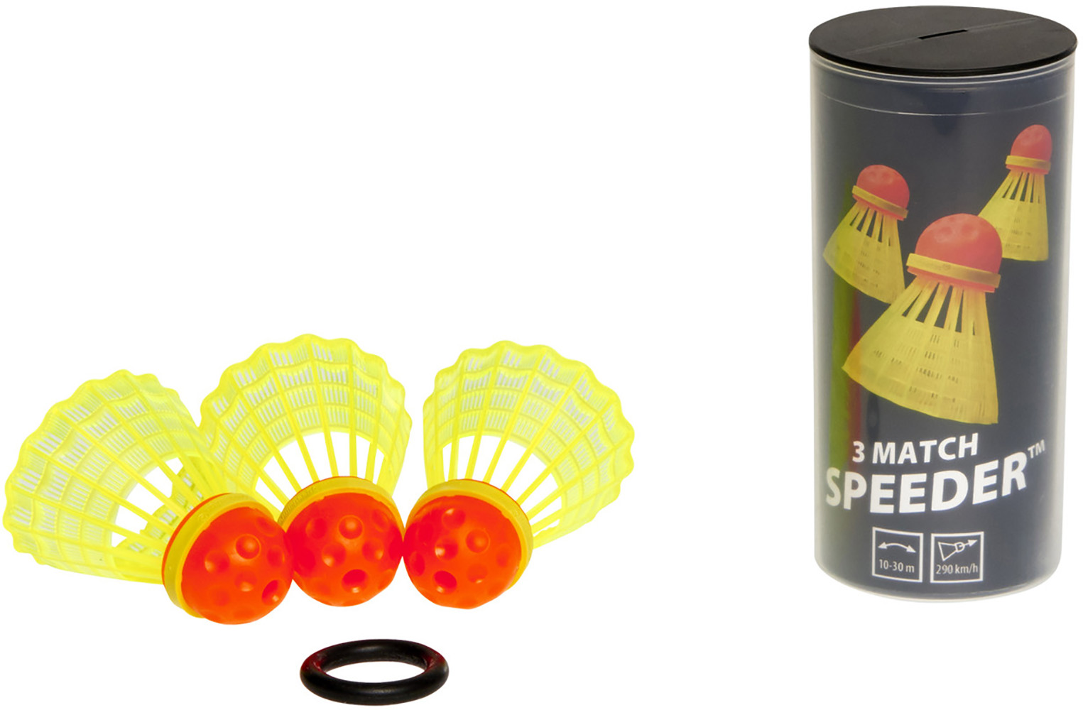Набор воланов для спидминтона Speedminton Tube Mach 3 шт (sp400223 ...