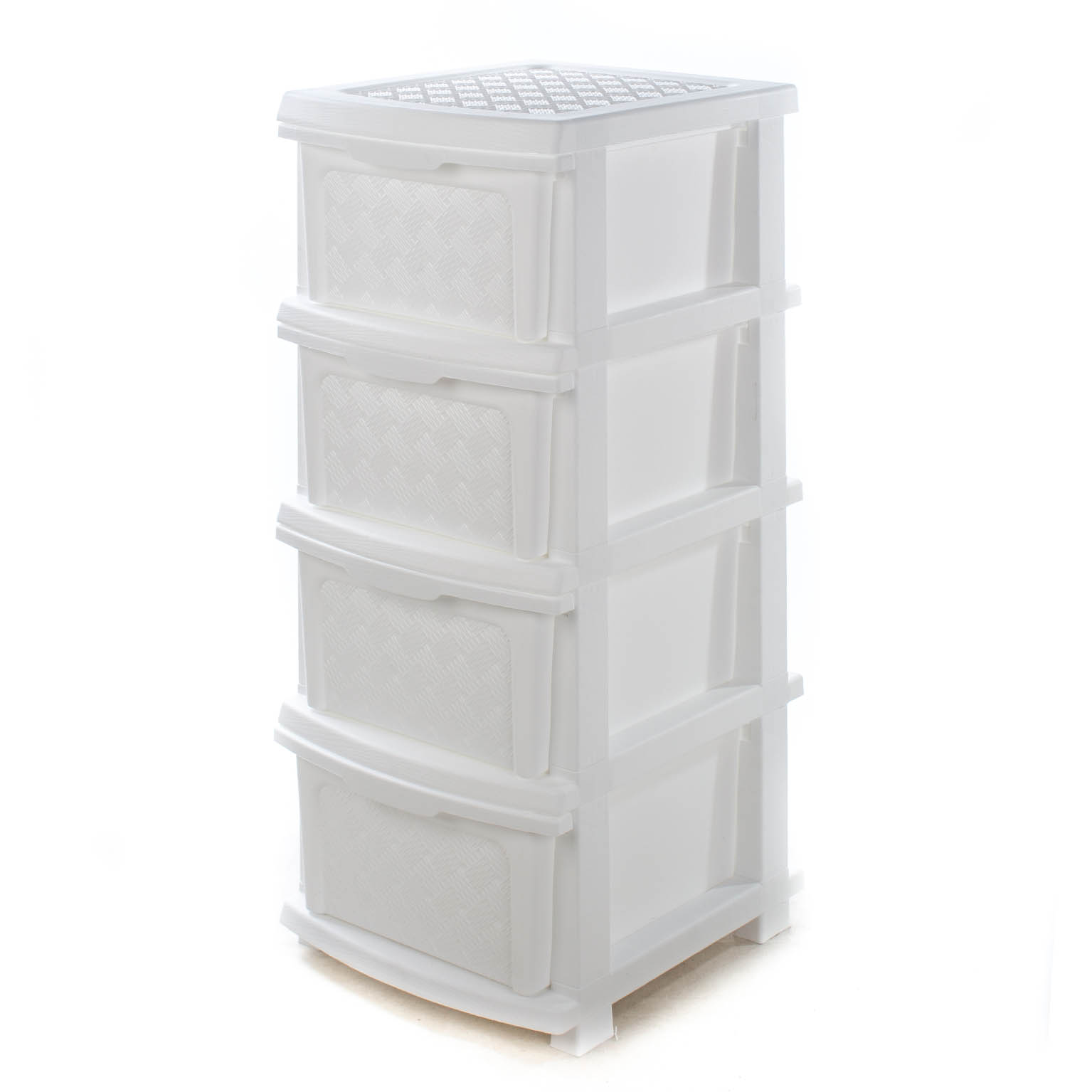 

Комод пластиковый на 4 ящика R-Plastic "Компакт Плюс", Белый