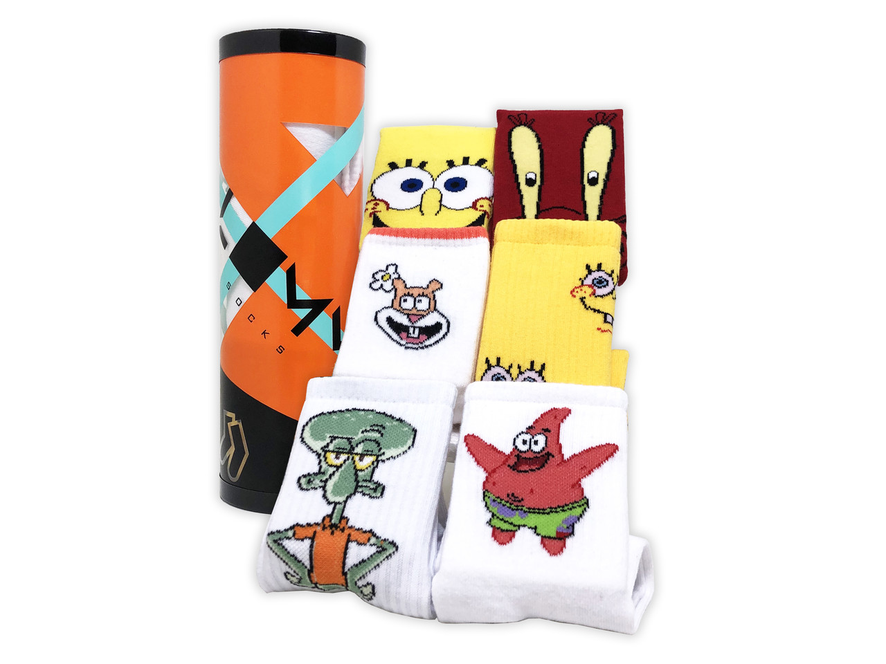 

Подарочный набор Тубус с носками SpongeBob tube 6 пар