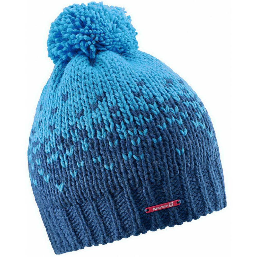 

Шапка Salomon PEARL BEANIE синьо голуба