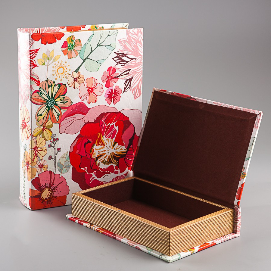 

Книга-шкатулка Panagionna Flowers 21х30х7 см Veronese 45460-BR-1182