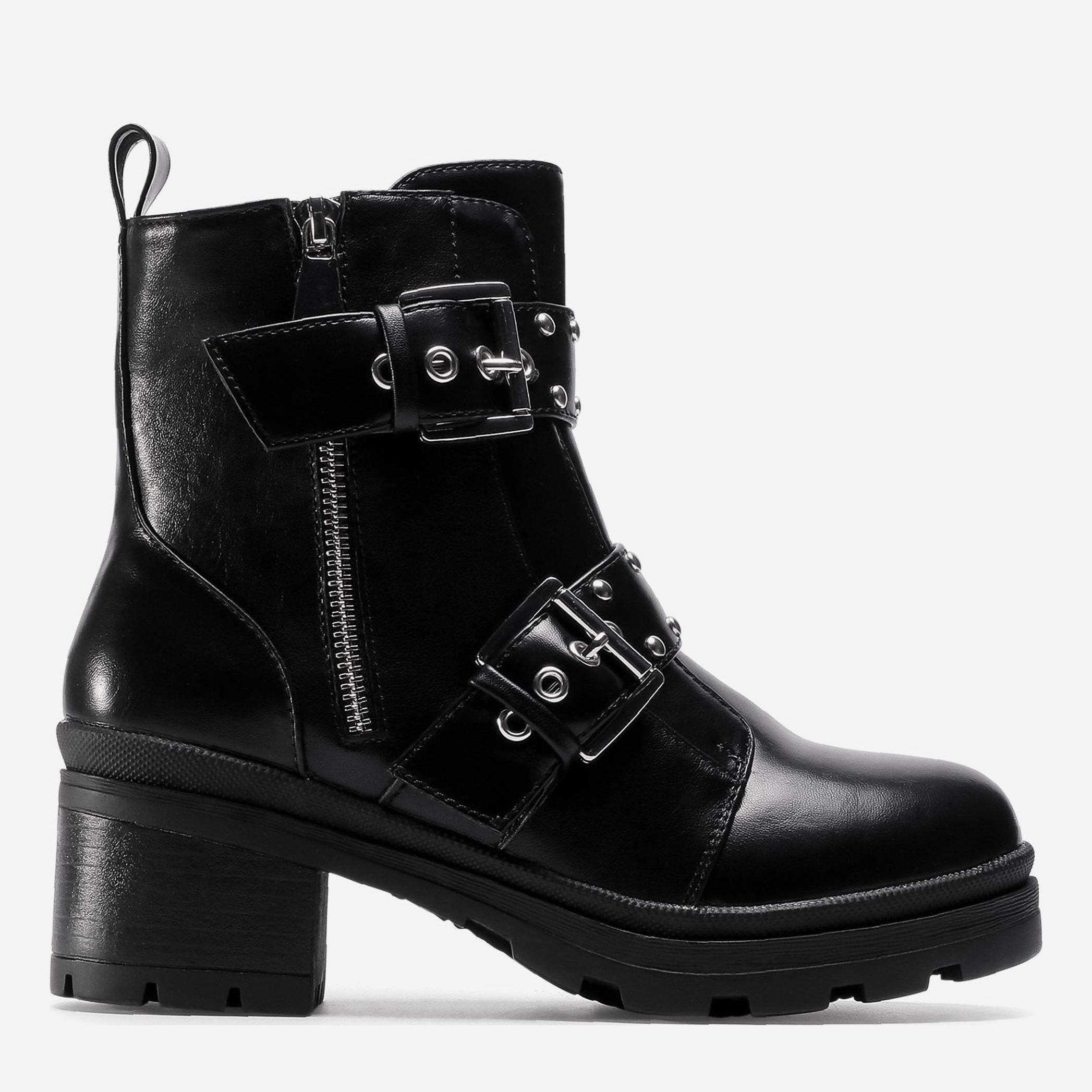 Акція на Жіночі зимові черевики високі DeeZee SWS5055-04 38 Чорні від Rozetka