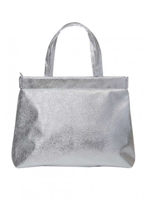 

Сумка женская повседневная шопер Shopper Tote 0ZS Серебряная